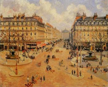 卡米耶 畢沙羅 Avenue de l'Opera, Morning Sunshine